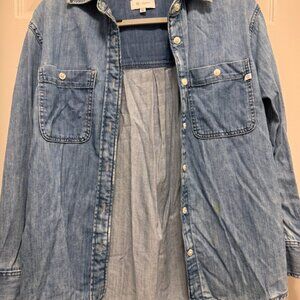 AG Jeans (Adriano Goldschmied) Denim Button-Down Shirt - Size XS